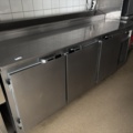 1428496-1 Refrigerated counter with cooling channel and 3 cabinets