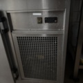 1428496-7 Refrigerated counter with cooling channel and 3 cabinets