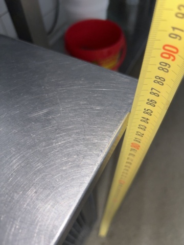 1428496-11 Refrigerated counter with cooling channel and 3 cabinets