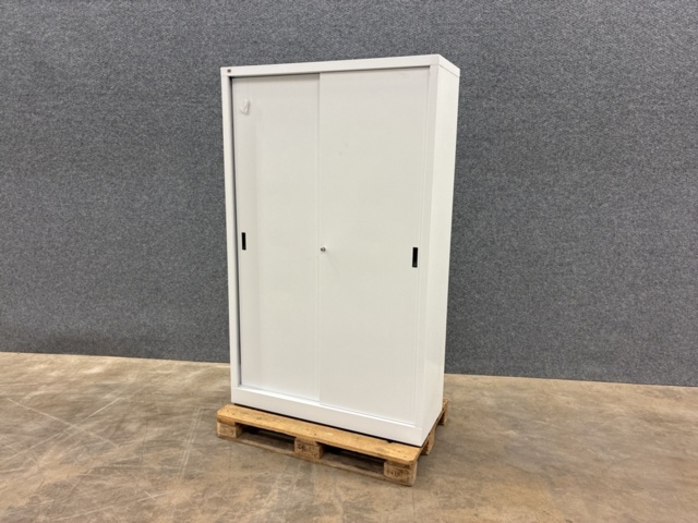 1492972-2 Förvaringsskåp SPACE Skjutdörrar, 1950x1200x450 mm, vit