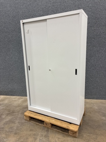 1492972-3 Förvaringsskåp SPACE Skjutdörrar, 1950x1200x450 mm, vit