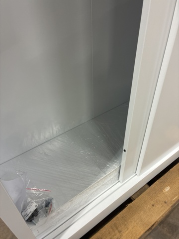 1492972-10 Förvaringsskåp SPACE Skjutdörrar, 1950x1200x450 mm, vit