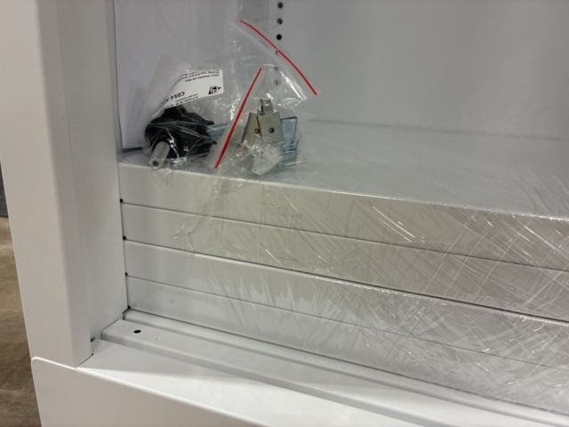 1492972-12 Förvaringsskåp SPACE Skjutdörrar, 1950x1200x450 mm, vit