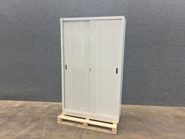 1492973-2 Förvaringsskåp SPACE Skjutdörrar, 1950x1200x450 mm, vit