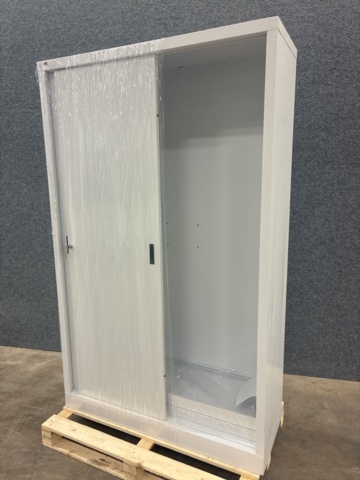 1492973-8 Förvaringsskåp SPACE Skjutdörrar, 1950x1200x450 mm, vit