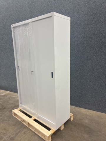 1492973-14 Förvaringsskåp SPACE Skjutdörrar, 1950x1200x450 mm, vit