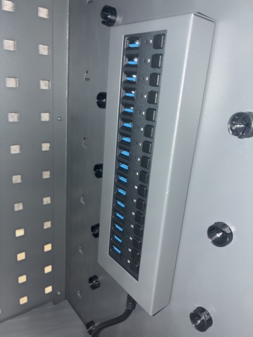 1492986-11 Mobile charging cabinet RECHARGE For tablets, 835x760x350 mm, dark grey