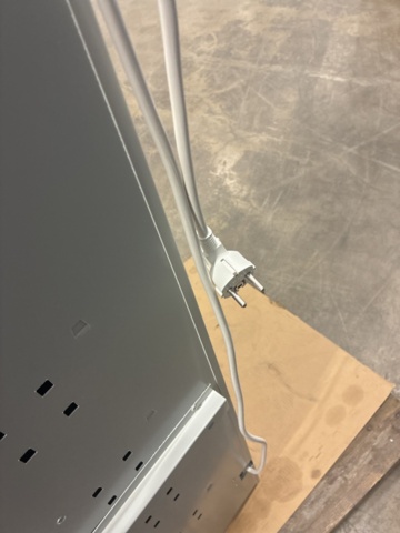 1492990-20 Charging cabinet RECOVER with 10 compartments 1800x400x500 mm, gray with black doors