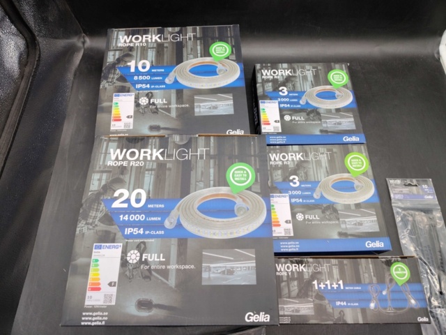 1487392-2 Worklight, 4 pcs - Gelia Worklight Rope, LED strings, IP54, 3–20 m