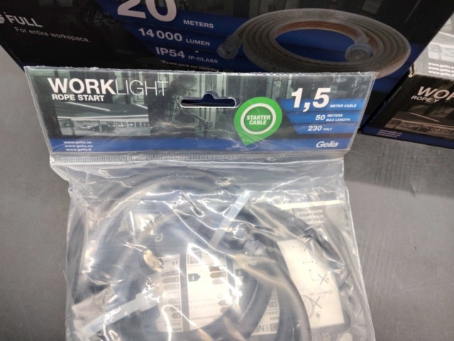 1487392-4 Worklight, 4 pcs - Gelia Worklight Rope, LED strings, IP54, 3–20 m