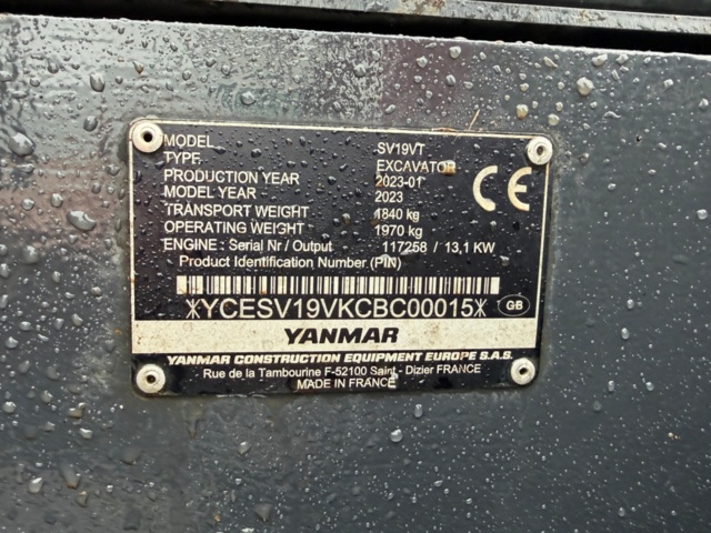1493054-28 Crawler excavator Yanmar SV19 VT -2023