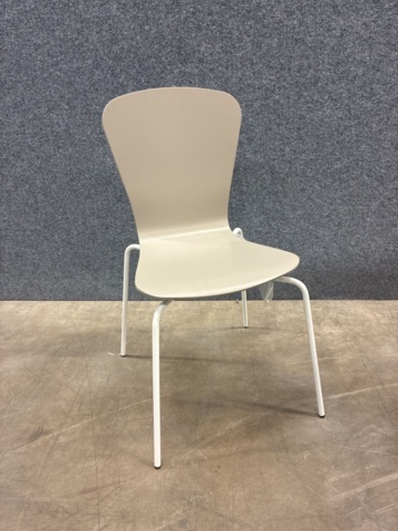 1493048-3 6 st Stolar MILLA vitt stativ, sand