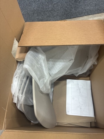 1493048-12 6 st Stolar MILLA vitt stativ, sand