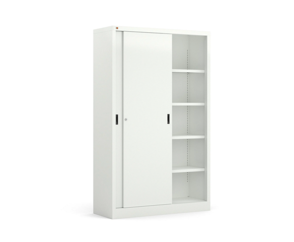 1492972-1 Förvaringsskåp SPACE Skjutdörrar, 1950x1200x450 mm, vit