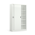 1492974-1 Storage cabinet SPACE Sliding doors, 1950x1200x450 mm, white