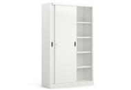 1492974 Storage cabinet SPACE Sliding doors, 1950x1200x450 mm, white