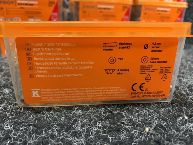 1493130-4 2400 pcs Trall screw 4.2x55mm, Prof