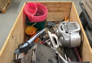 1470260 Pallet / miscellaneous lot of workshop equipment and electrical items