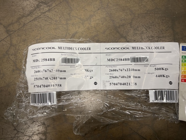 1493236-19 Display fridge Scandomestic MDC2584BB