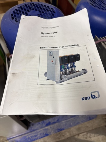 1445066-11 Pressure boosting system – KSB Hyamat SVP – Double pump – PumpDrive2