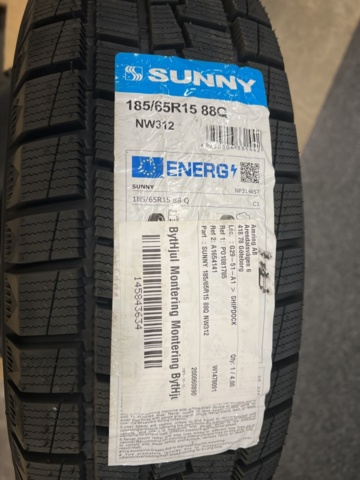 1493258-4 4 pcs Friction tires Sunny 185/65 R15