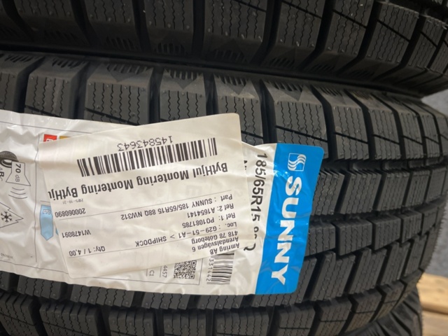 1493258-6 4 pcs Friction tires Sunny 185/65 R15