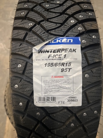 1493262-4 3 pcs Studded tires Falken 195/65 R15