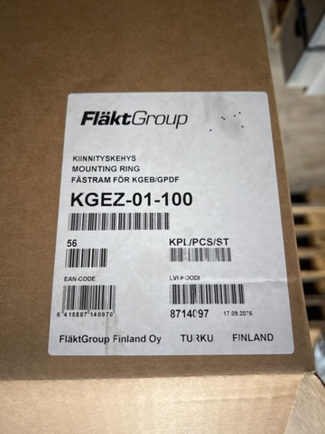 1493352-4 About 250 Fastening frames KGEZ-01-100, Fläktgroup