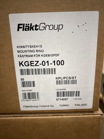 1493352-6 About 250 Fastening frames KGEZ-01-100, Fläktgroup
