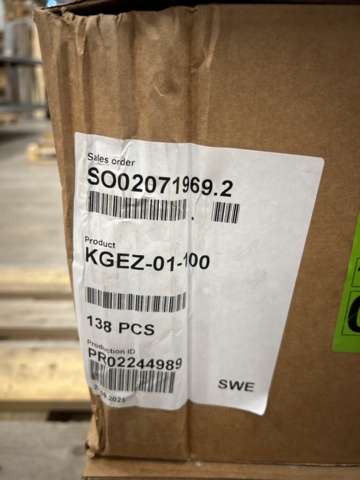 1493352-8 About 250 Fastening frames KGEZ-01-100, Fläktgroup