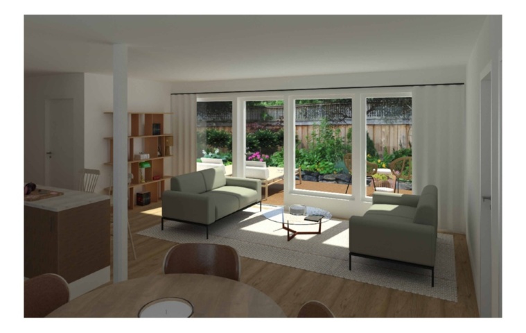 1493486-4 Frame for a single-storey holiday home or smaller villa of approximately 80 sq m