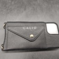 1461342-5 Mobilskal + tillbehör, 50  st, Galio – iPhone 13, svart läder, kortfack, axelrem