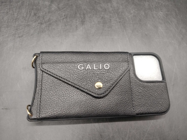 1461342-5 Mobilskal + tillbehör, 50  st, Galio – iPhone 13, svart läder, kortfack, axelrem