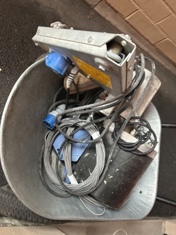 1455023-1 Material hoist with wire rope and control - Geda Maxi 150 S -2020