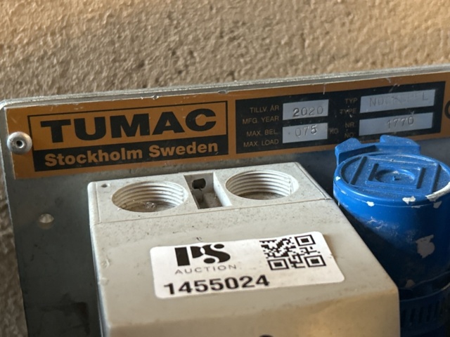 1455024-10 Material lifts 2 pcs with rope - TUMAC Nock PFL