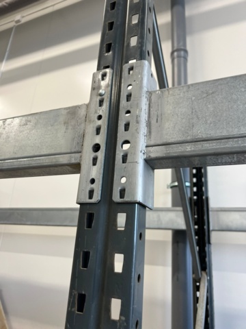 1494050-4 Pallet racking 3 sections including contents