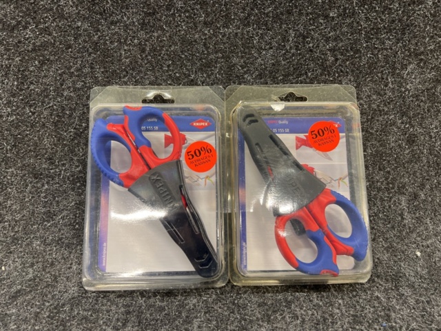 1494585-1 2 pcs Electrician's scissors, Knipex 9505155 SB