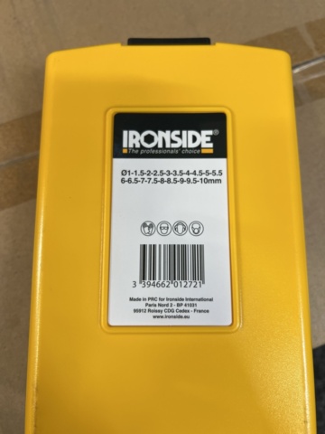 1494590-5 20 pc Drill set Ironside Super Pro 1-10mm (380 pc drill in total)