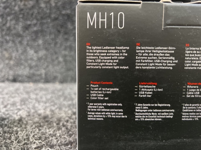 1495372-5 2 pcs Headlamps Ledlenser MH10