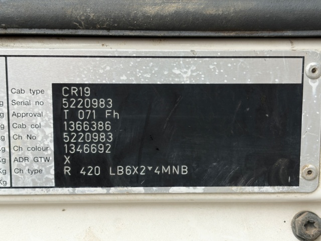 1368062-55 Scania R420 6x2 11.7 Manual, 420hp, 2009