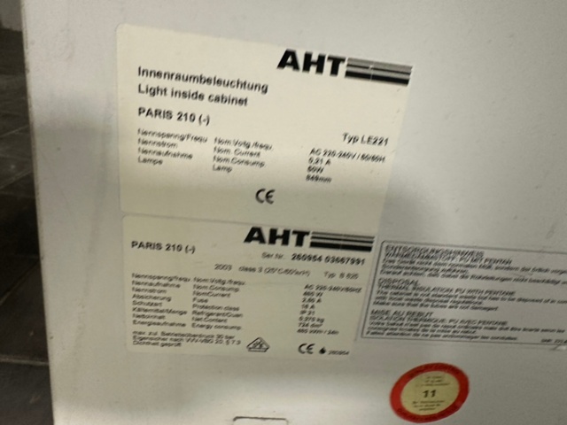 1495412-6 Frysdisk AHT PARIS 210