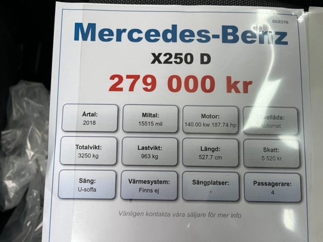 1495454-27 Mercedes-Benz X 250 d 4MATIC 7G-Tronic Plus, 190hk, 2018