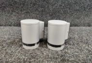 1495481 2 pcs Wall luminaires Lightab Stela Round Downlight IP44 Silver