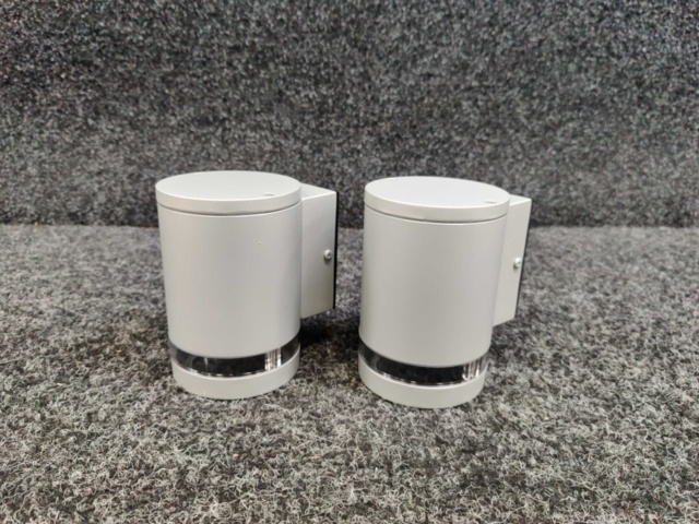 1495481-1 2 pcs Wall luminaires Lightab Stela Round Downlight IP44 Silver