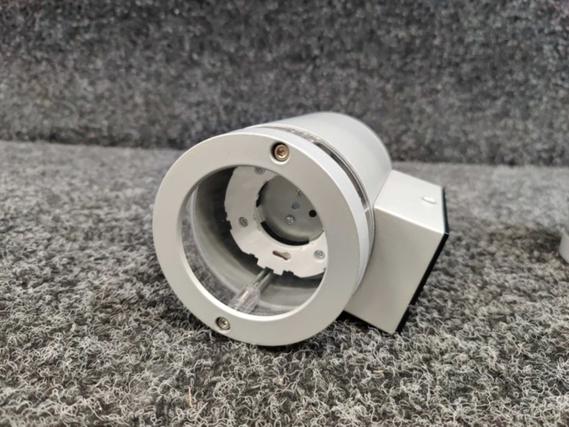 1495481-3 2 pcs Wall luminaires Lightab Stela Round Downlight IP44 Silver