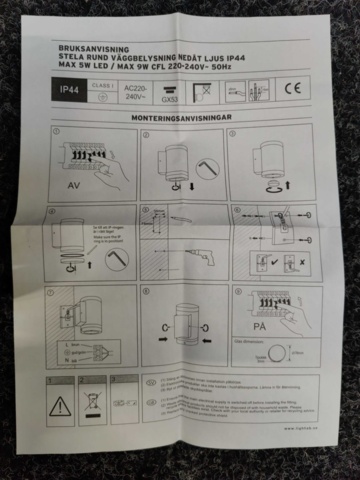 1495481-7 2 pcs Wall luminaires Lightab Stela Round Downlight IP44 Silver