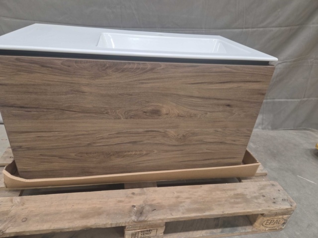 1495500-3 Bathroom vanity unit 90 cm – washbasin, electrical socket, drawer interior