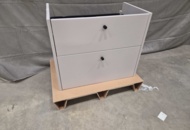 1495502 Bathroom chest of drawers 70 cm - demoex with drawer interior, water trap, two drawers