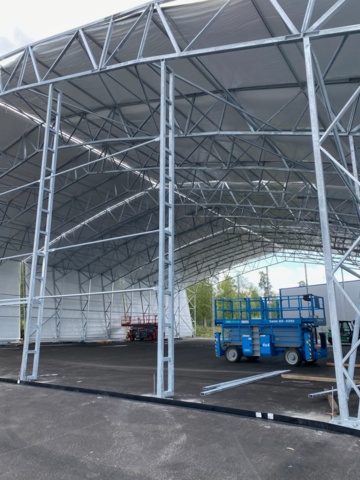 1411422-5 Insulated tent hall of 1750m2 with FTX unit – Hallgruppen VX 35/8.9x50 – 2021