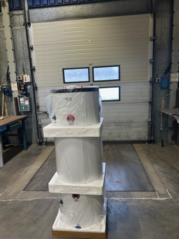 1496655-1 High quality stainless steel buffer tank 200 L - with 20m loop 061